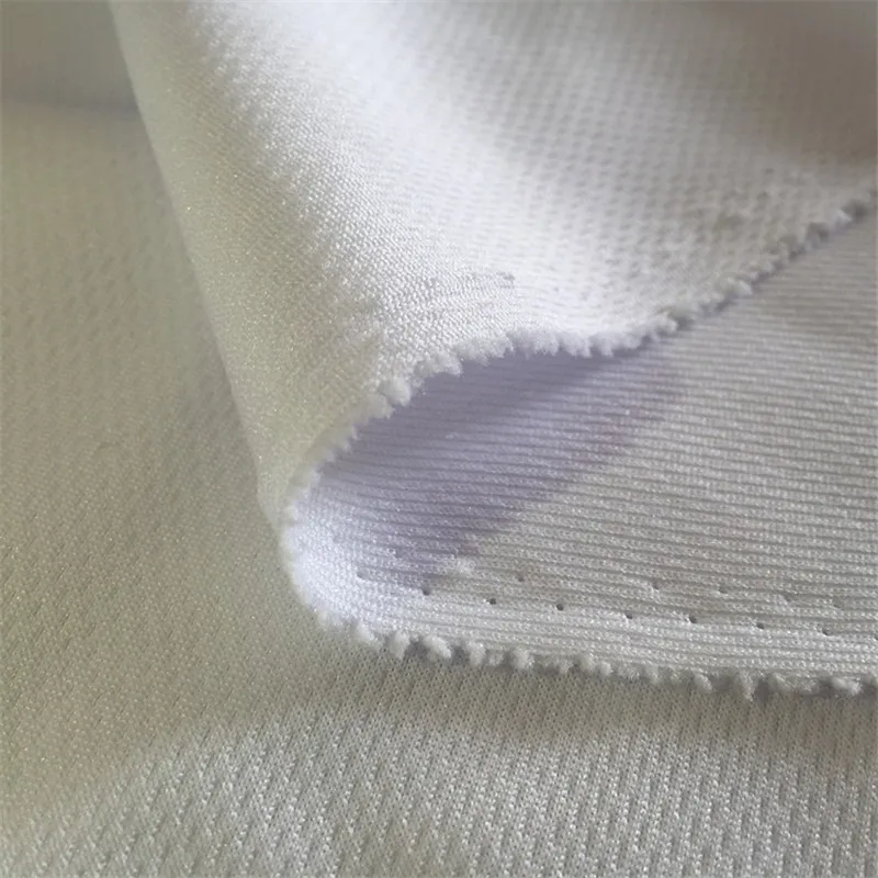 
Moisture Wicking Fabric Birds Eye Pique Knited Mesh 100% Polyester Mesh Sports Jersey Fabric Printed 300 Kgs Per Color Knitted 