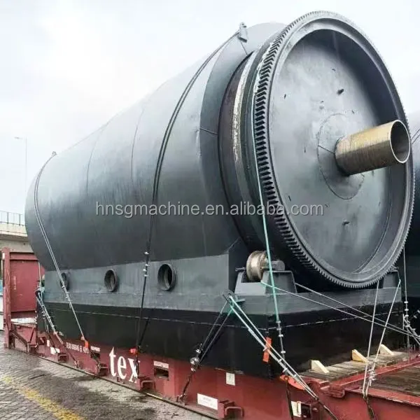 Professional factory batch type pyrolysis equipment waste plastic/tyre/rubber pyrolysis