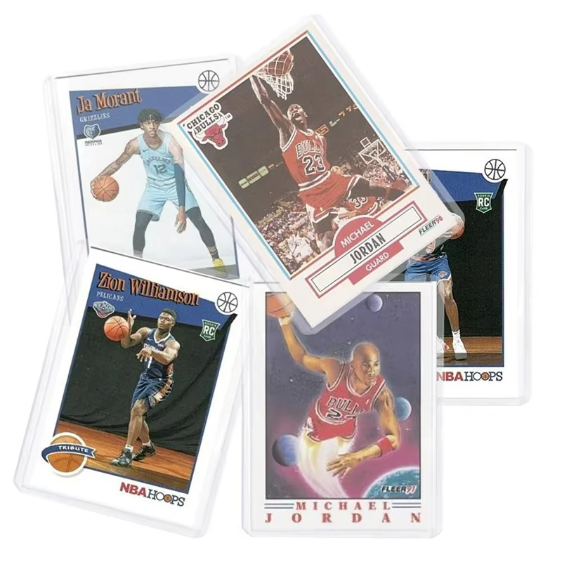 New Hard Card Sleeves Sports Card Holder Transparent Protective Sleeves For Holding Game Baseball Sports Trading Card