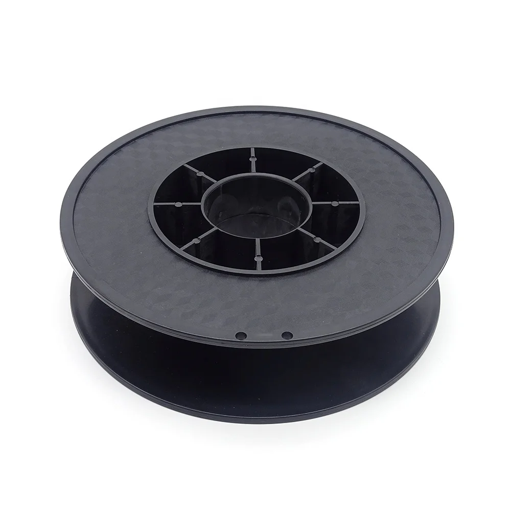 Injection & vacuum abs plastic cable reel black empty plastic spool bobbin 200mm