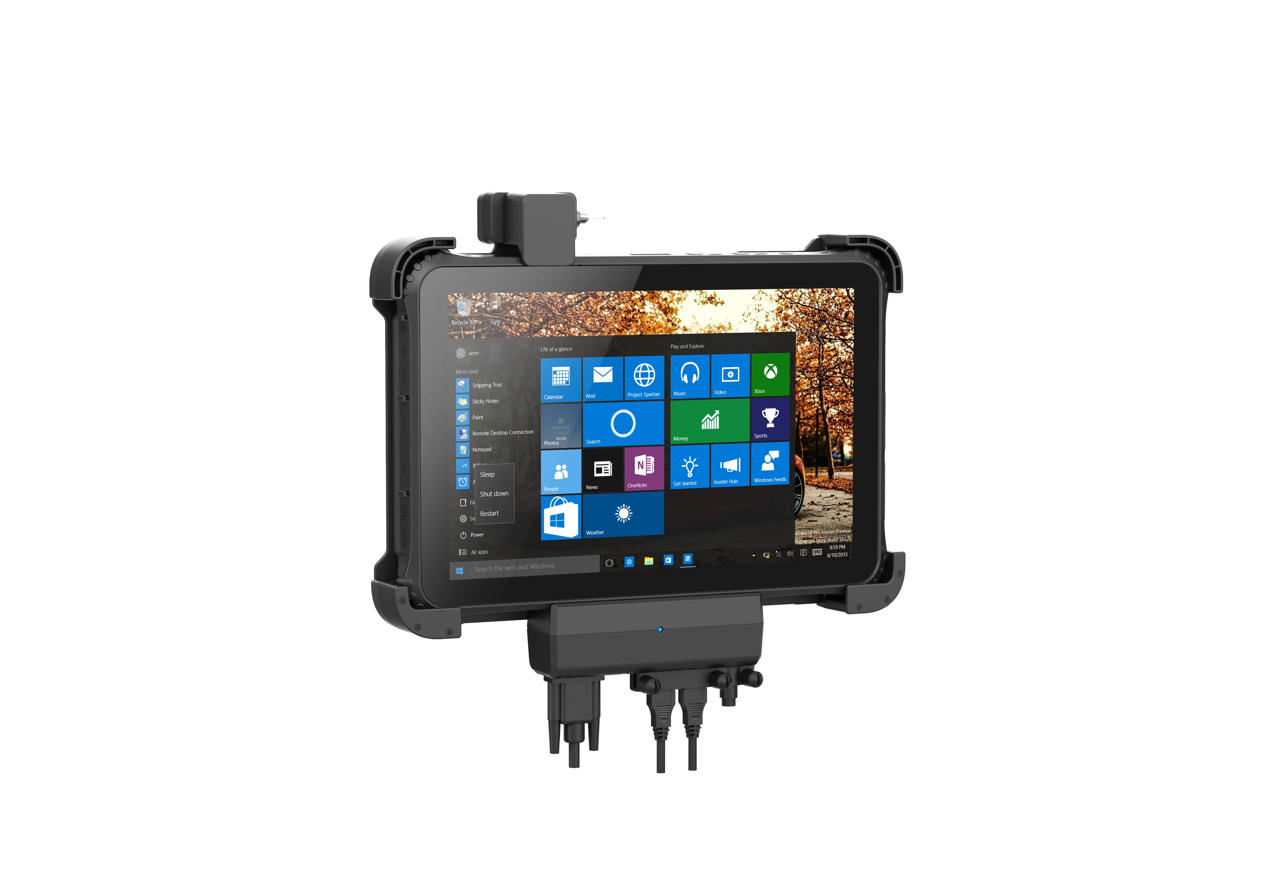 GENZO 12 inch Window-s 10 with keyboard Waterproof IP65 rugged tablet with rs485 and barcode scanner Z12