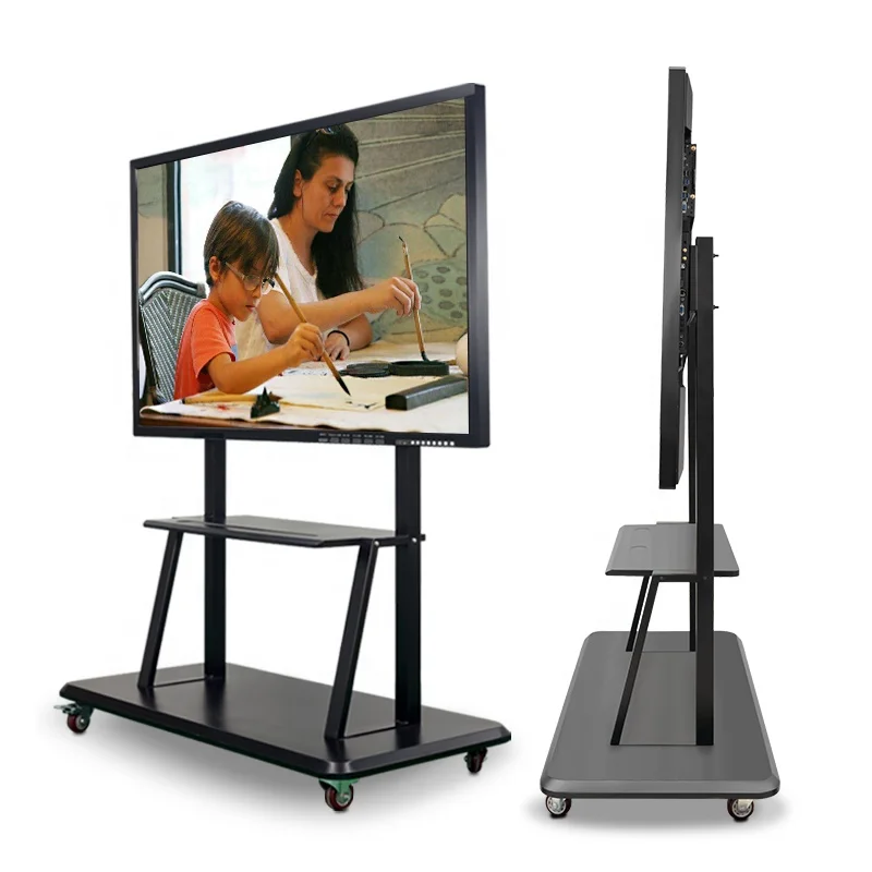 Factory Direct Sale Multi Touch Conference Mobile Stand Digital Interactive Whiteboard Smart Board For Teaching