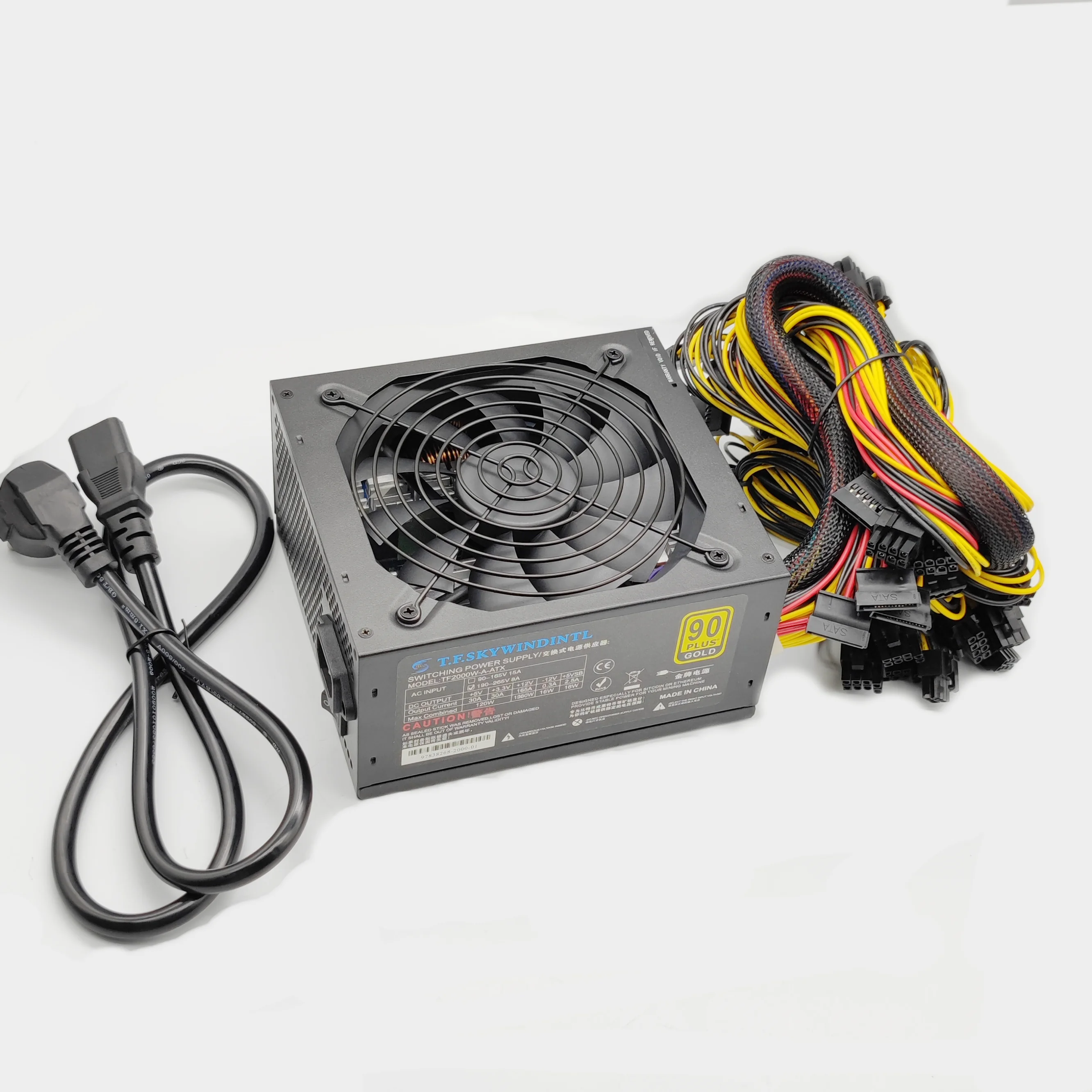 Новый длинный Графический кабель 2000 Вт ATX, блок питания для настольного ПК, Импульсный блок питания для сервера питания