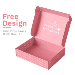 Custom Logo Luxury White Paper Mailing Packaging Boxes Corrugated Cardboard Carton Shipping Mailer Boxes