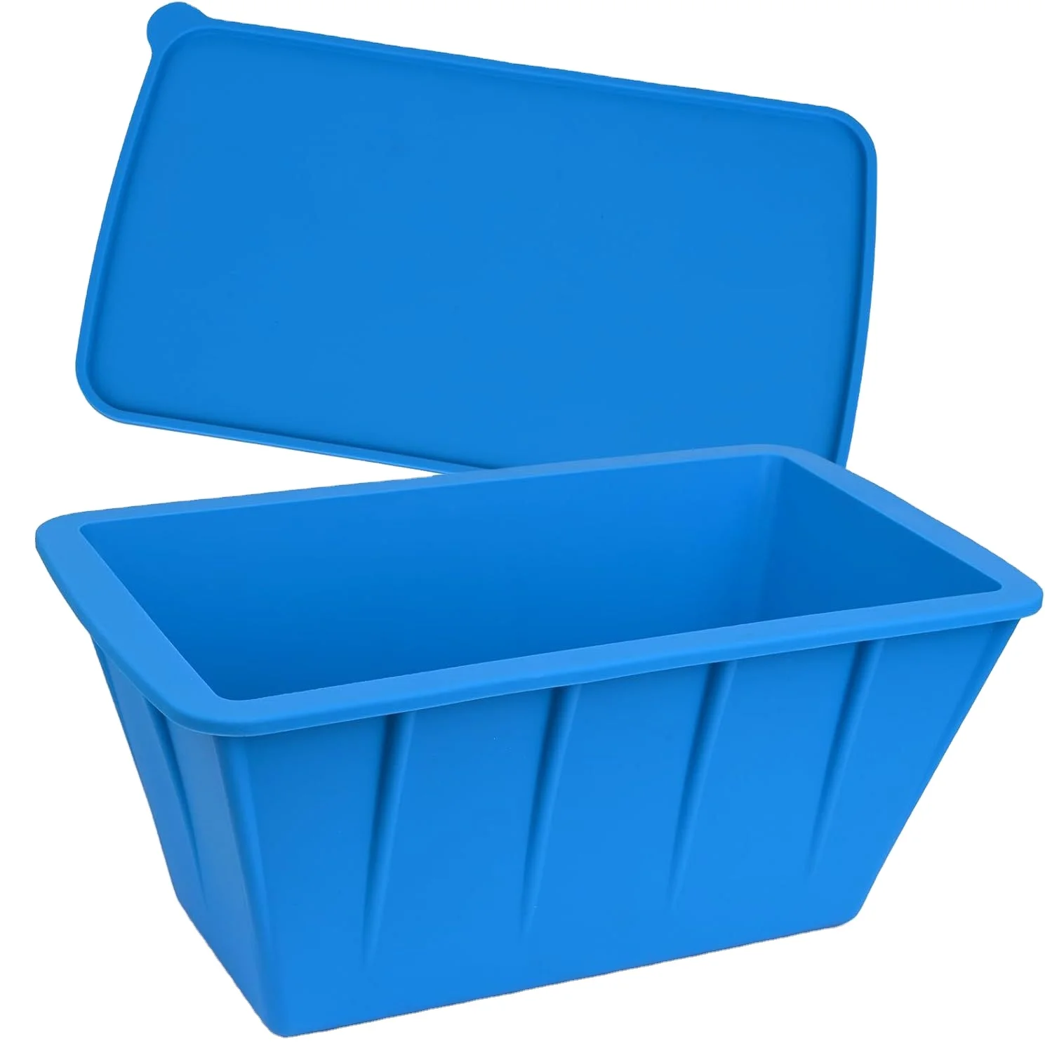 8 фунтов многоразовые сверхбольшие прямоугольные формы для кубиков льда формы складные силиконовые формы для ванны для льда