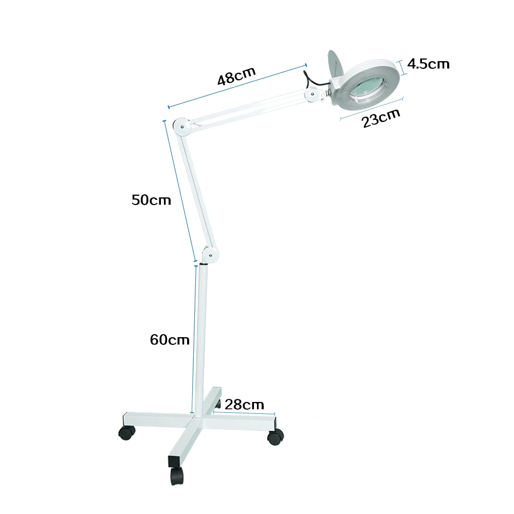 Concise Home standing beauty salon lamp beauty salon fornitures for beauty and personalcare led magnifying lamp guangzhou