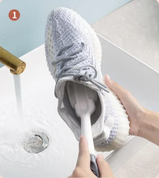 Multi-function soft wool shoe brush non-damaging shoe washing brush long handle household multi-function shoe brush
