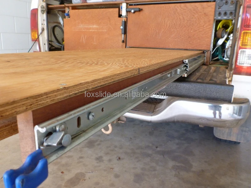 Full extension load capacity 230Kg ball bearing industrial locking drawer slides