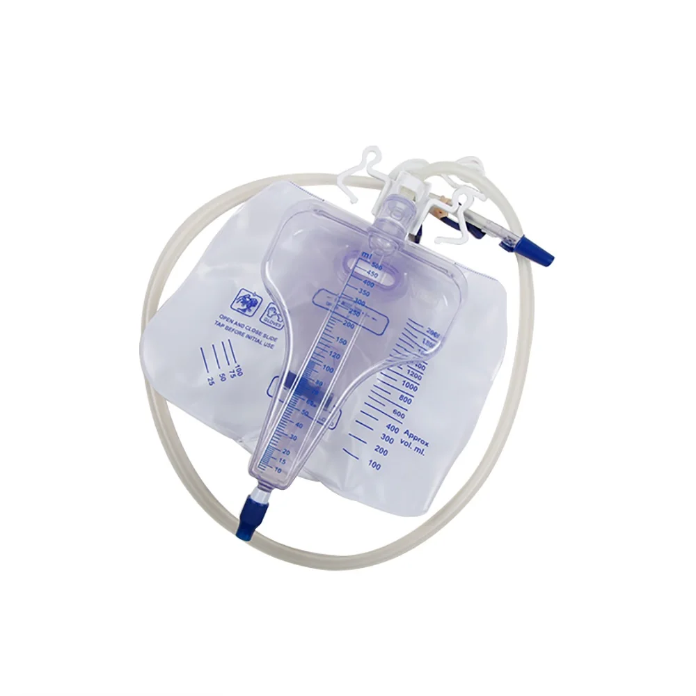 High Quality Urine Meter Bag With Measure Bottle Disposable Collection Medical Grade PVC Material Urine Meter Bag CE ISO