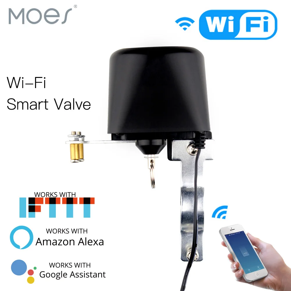 Zigbee WiFi Smart Home Automation System Waterproof Water gas valve Wireless Support Voice Control smart Security