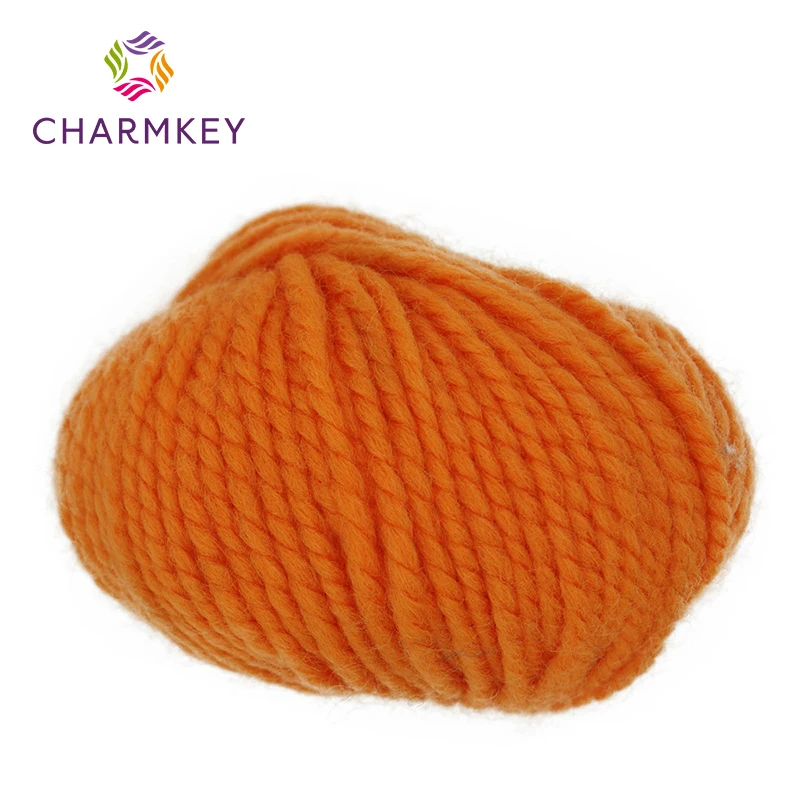 Charmkey Лучшая цена оптовая продажа разноцветная 100 Модная Мягкая шерстяная пряжа для ручного вязания и изготовления перчаток головных уборов свитеров