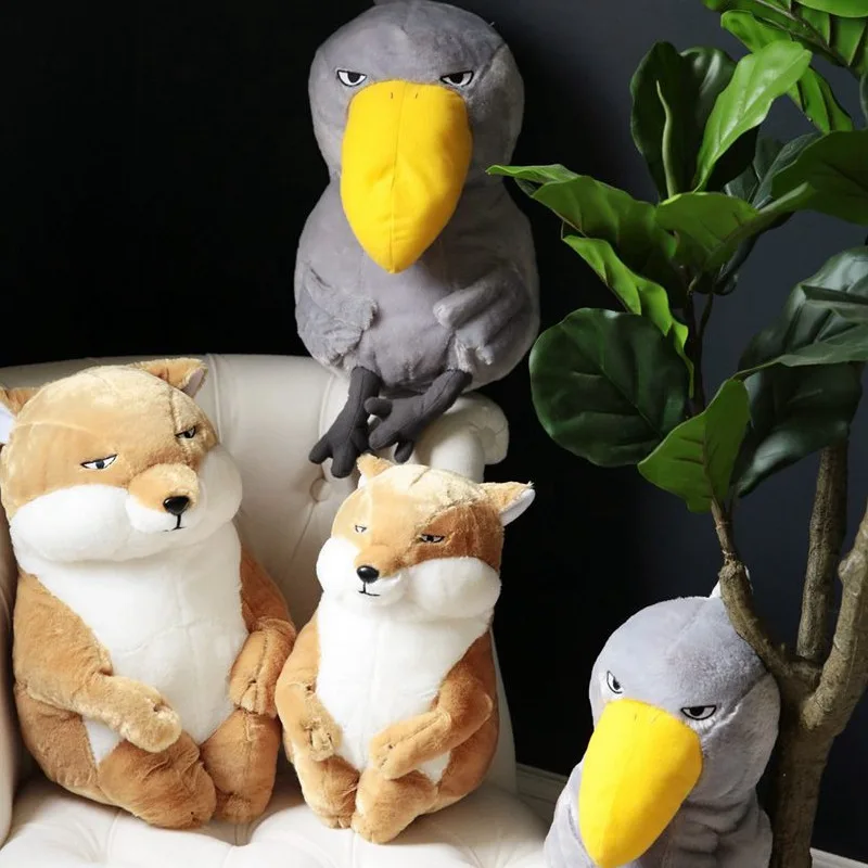 Creative custom Japan stuffed soft doll sitting toucan doll tibetan fox plush toy