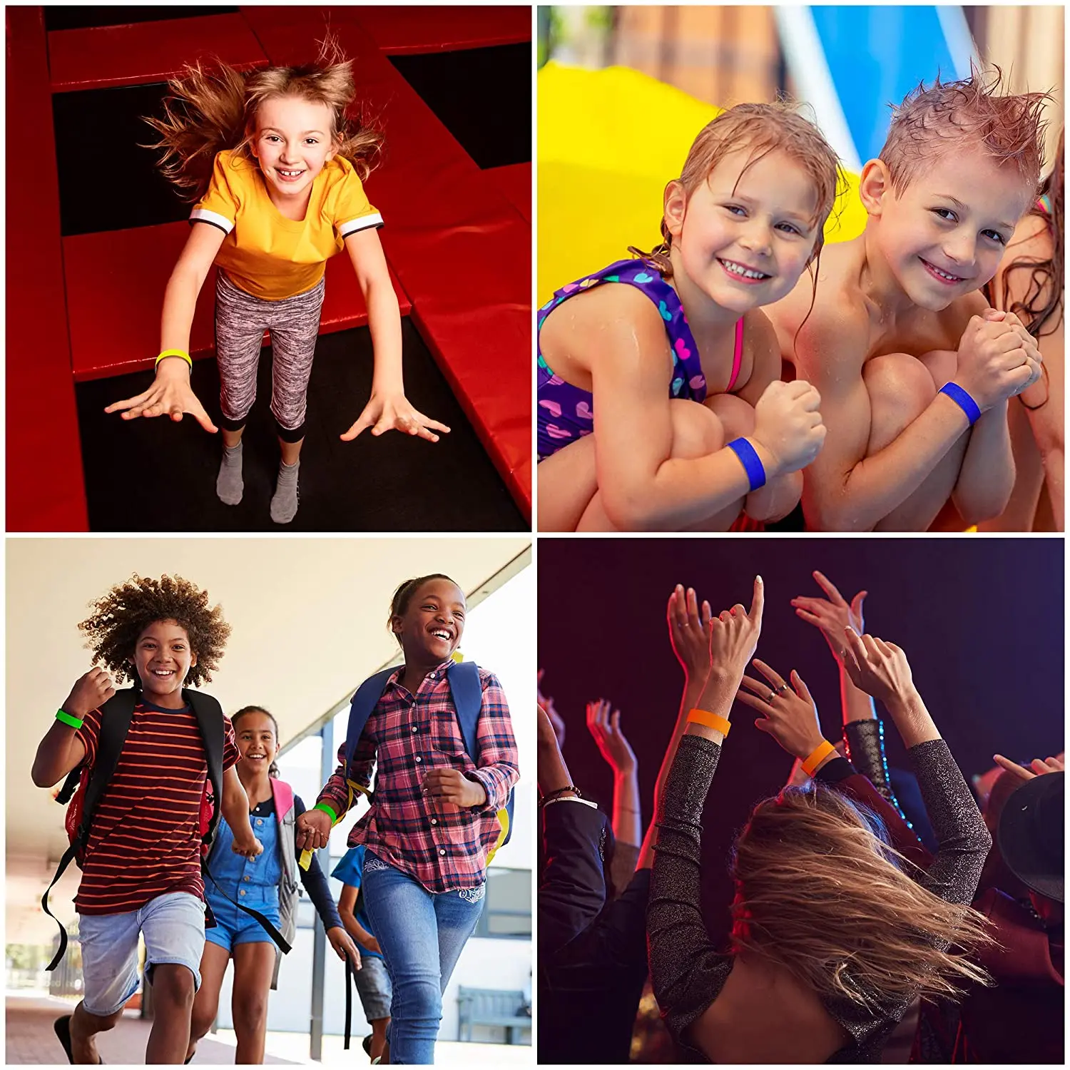 custom print images on bracelet for water park