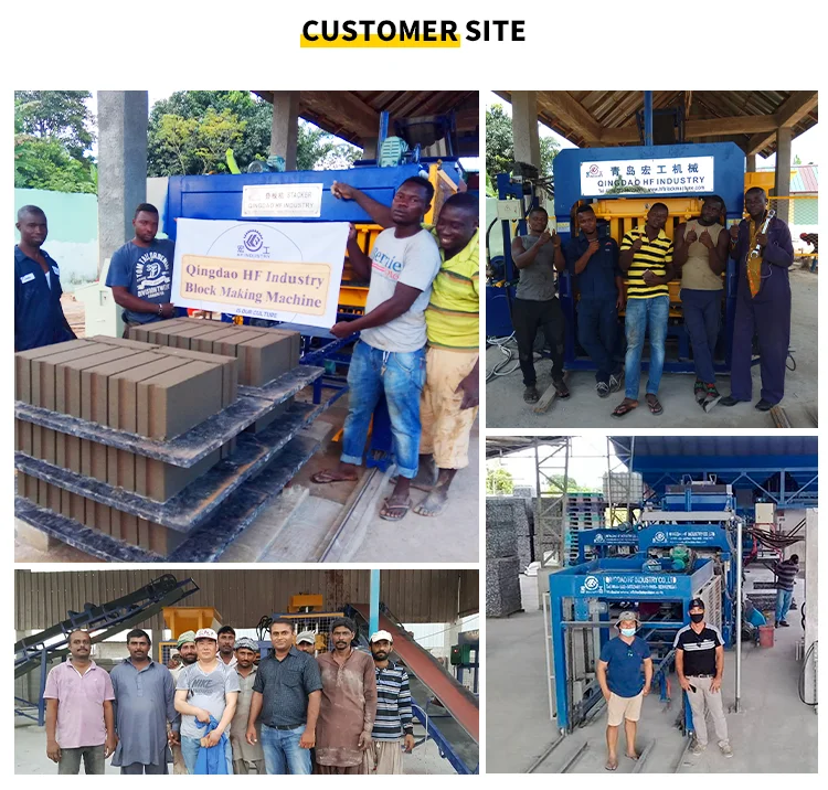 QT4-25 recycled plastic pavement industrial machine for making brick production line