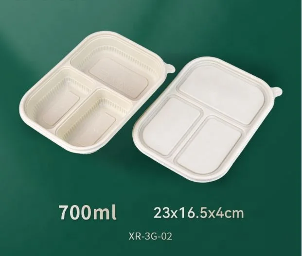 Compostable Eco-friendly Cornstarch Food Container Biodegradable Container Disposable Pla Corns Tarch Clamshell Bento Lunch Box