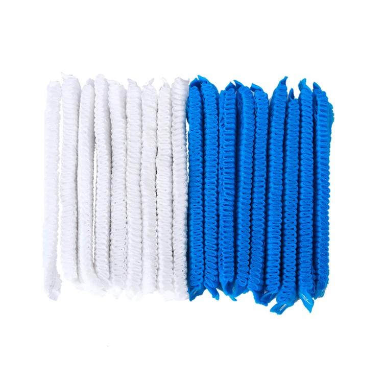 Disposable PP Non-Woven Strip Clip Cap Bouffant Head Cover