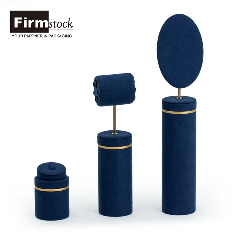  Microfiber Necklace Rack jeweller Set Wooden Bust Holder Mannequin Jewelry Display