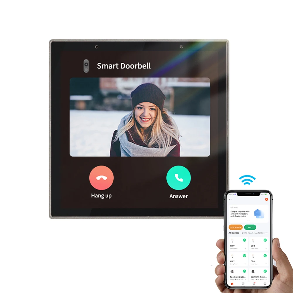 4 Inch Asian Tuya ZigBee 3.0 Home Automation Gateway Panel Control Tuya Smart Devices And Scenes