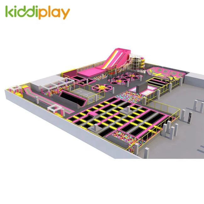
OEM design large commercial shopping mall plan big slide basketball playground trampoline 