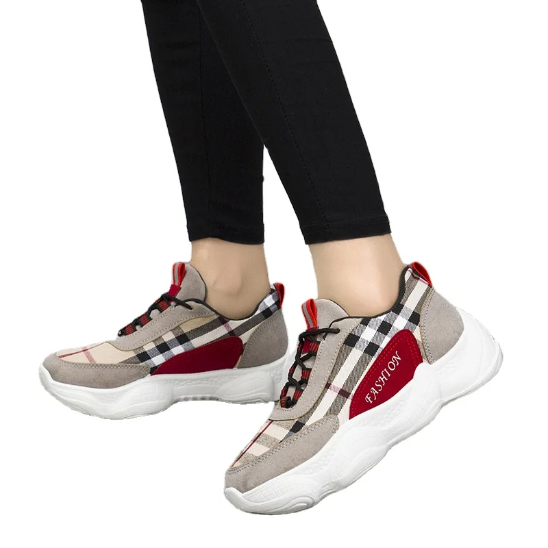 Новейшая обувь для бега на платформе, дешевая женская обувь на шнуровке, лидер продаж, женская спортивная обувь