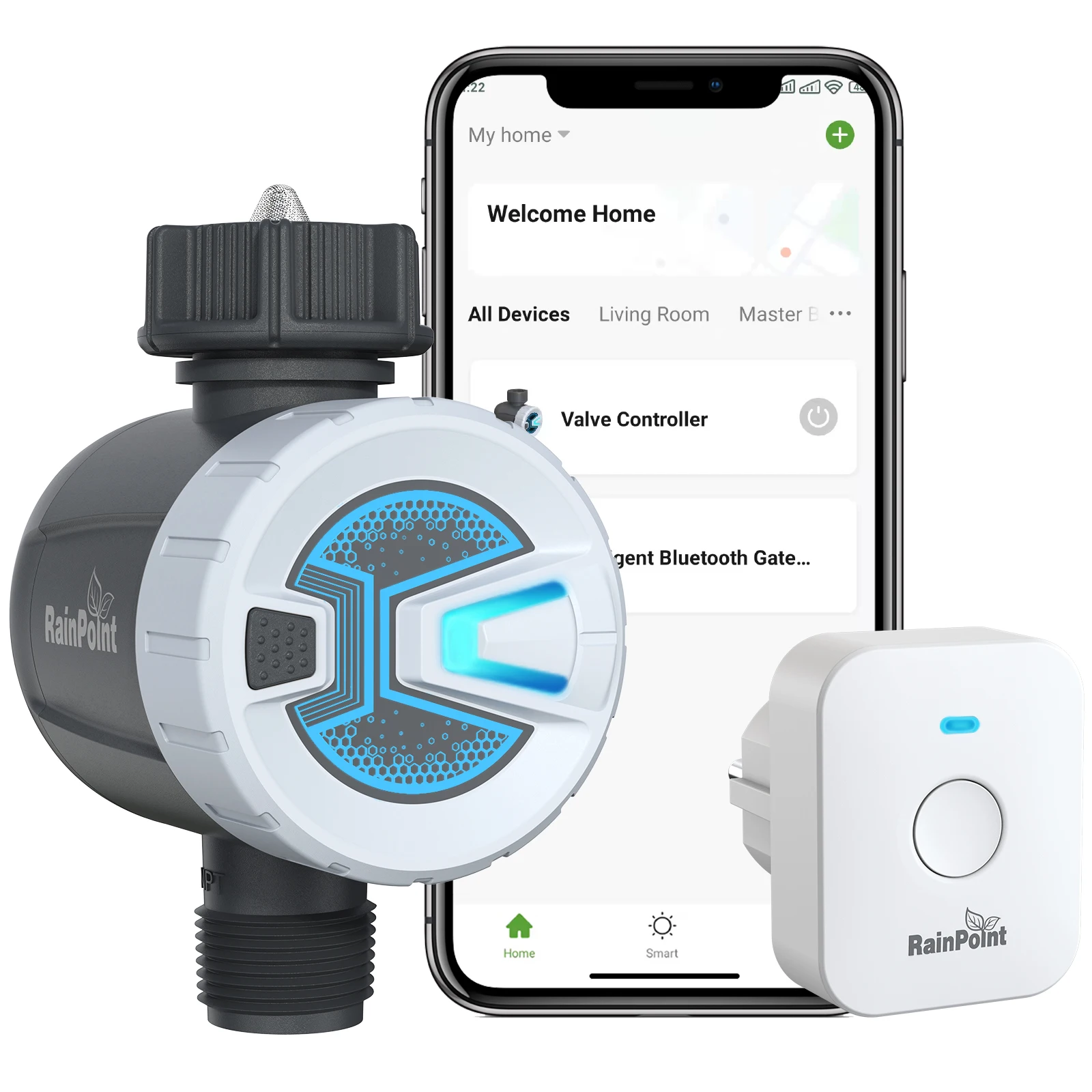 Irrigated garden water timer Programmable, easy to set up schedule for your garden