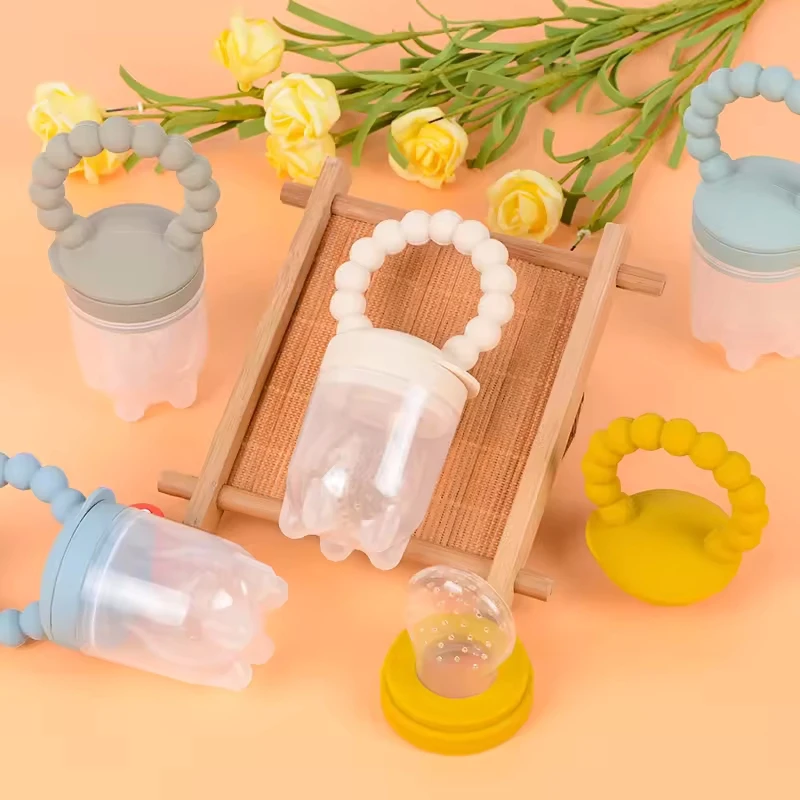 Soft Silicone Baby Food Feeder Fruit Pacifier Feeder for Baby Teething Relief and Baby First Stage Feeding