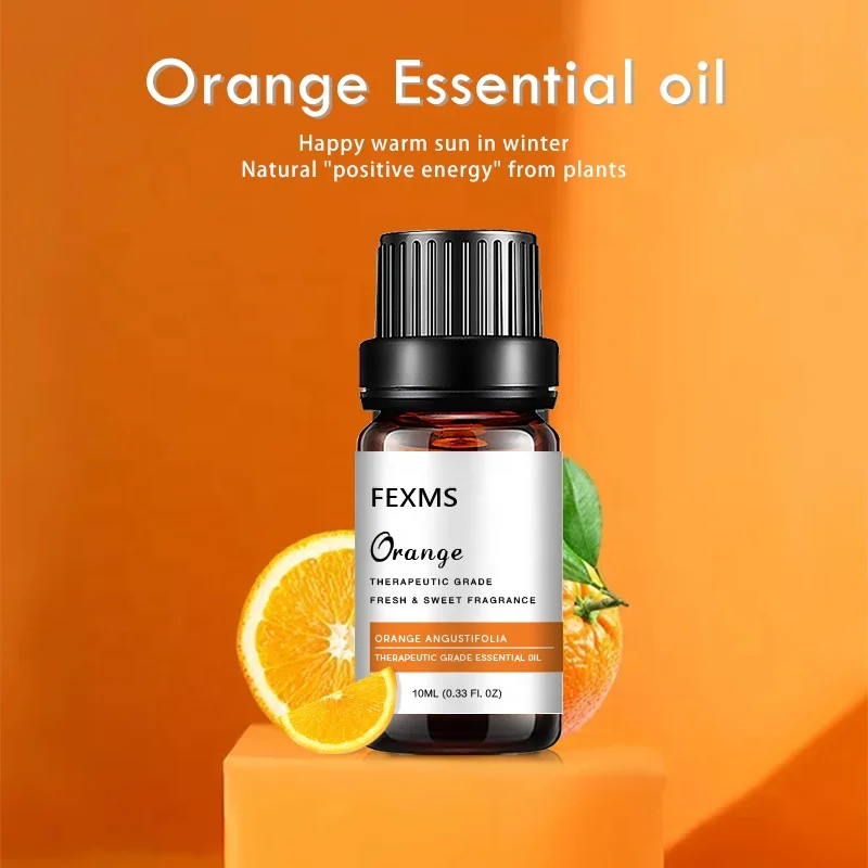 FEXMS 100% Pure & Natural Sweet Orange Essential Oil  for Skin Body Massage Oil and Aromatherapy Premium Quality Orange Oil