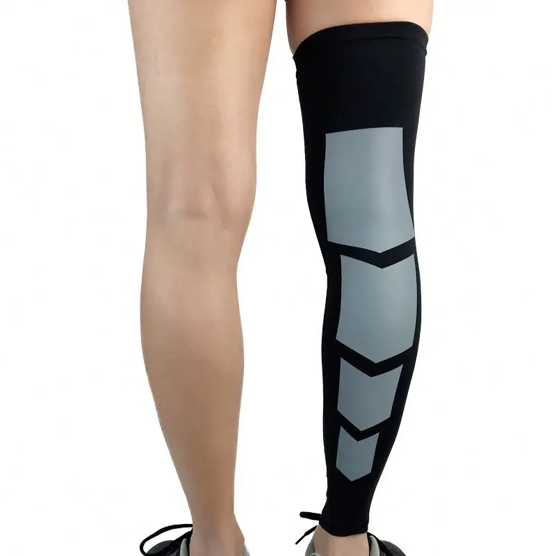 Sports Basketball long Leg Sleeves Knee Support brace compression calf support for men and women