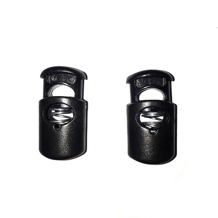 
Хорошее качество размер на заказ черный утолщенный регулируемый пластиковый пружинный шнур Переключатель шнур фиксатор 