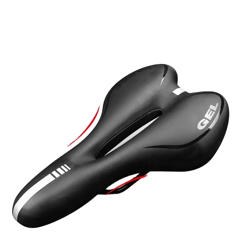 Bicycle Saddle Mountain Road Bike BMX Seat Rubber Saddle Bicycle Triathlon Shock Absorber Seat Bicycle Accessories