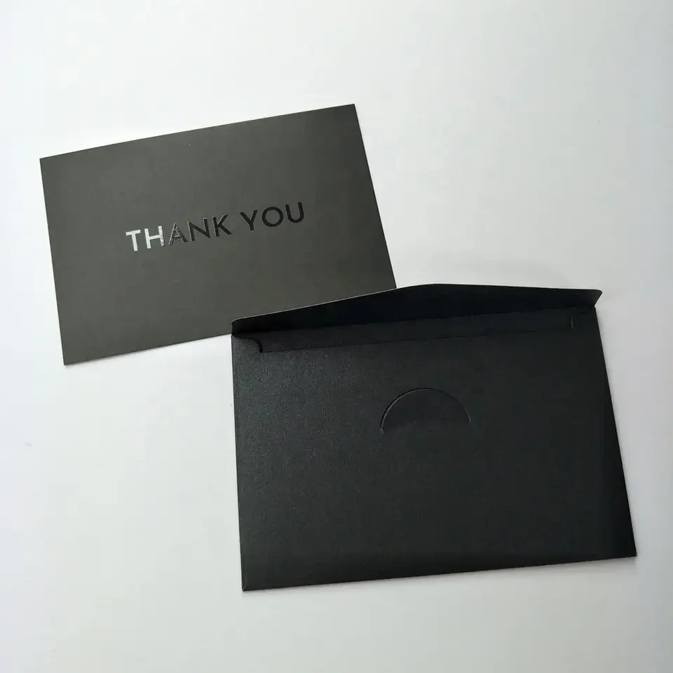 Custom Luxury thank you cards Gift post thank you greeting visiting card for small business