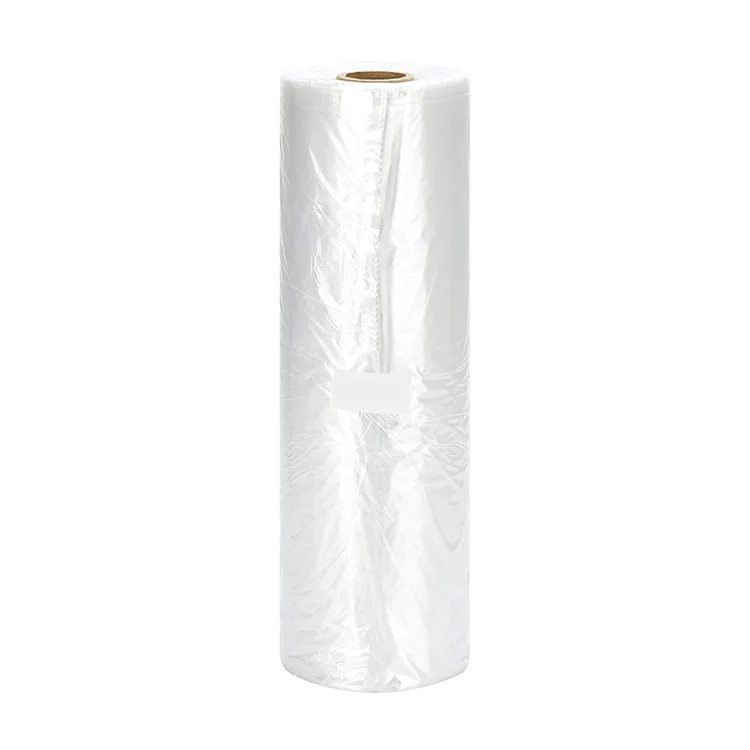 Полиэтиленовый прозрачный рулонный мешок для супермаркета небольшой минимальный заказ пластиковый пакет в рулоне овощей