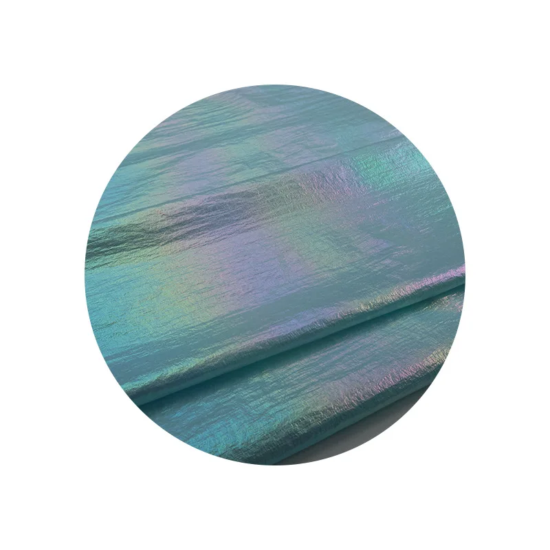 Anti static nylon fastness magic bead light down jacket waterproof down-proof fabric laser dazzle colour gradient feather cloth