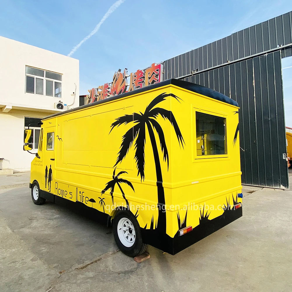 ice cream food truck fully equipped catering coffee trailer fast food trailer usa electric mobile food truck for sale