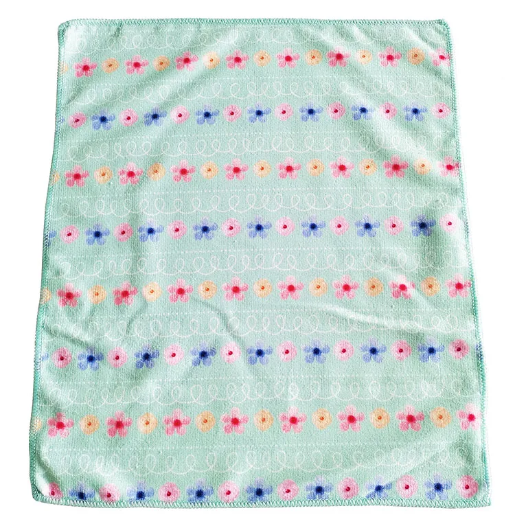 Microfiber   cloth  print kitchen cleaning cloth