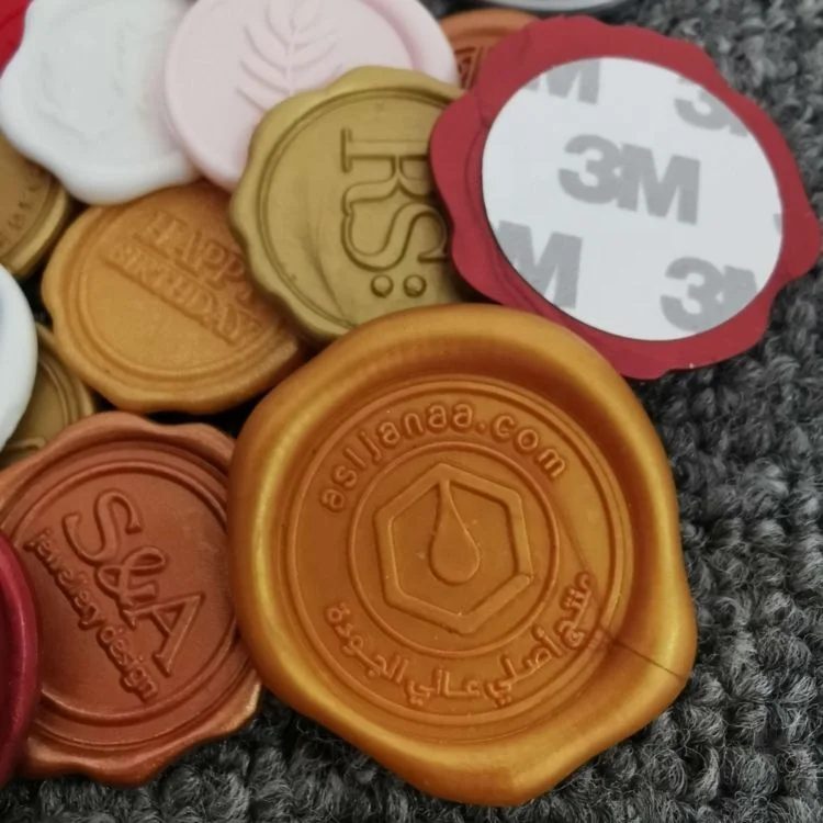 
Manufacturer Wholesale Custom Self Adhesive Wax Seal Sticker 