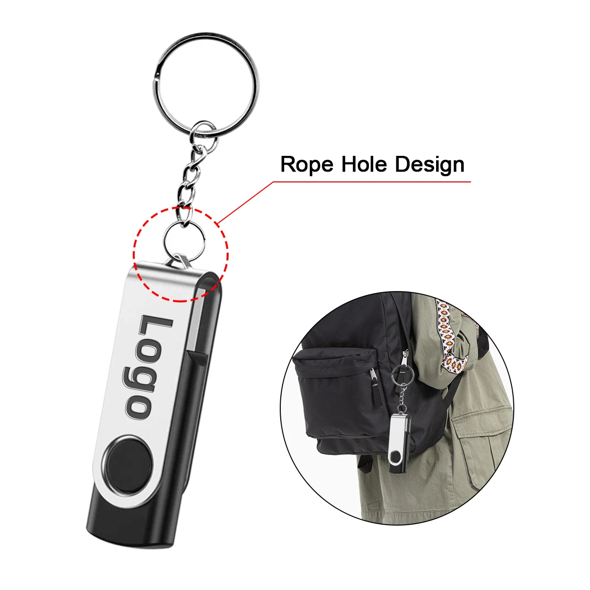 OEM Custom Logo Pendrive Wholesale 16gb 32gb 64gb128gb Memoria USB Stick Pen drive Flash USB Disk Swivel USB 3.0 Flash drive