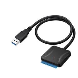 USB 3.0 To Sata Cable For SATA III 3.5 2.5 Inch External HDD SSD Hard Drive Easy Drive Cable DC 5.5 12V/2A Power Adapter