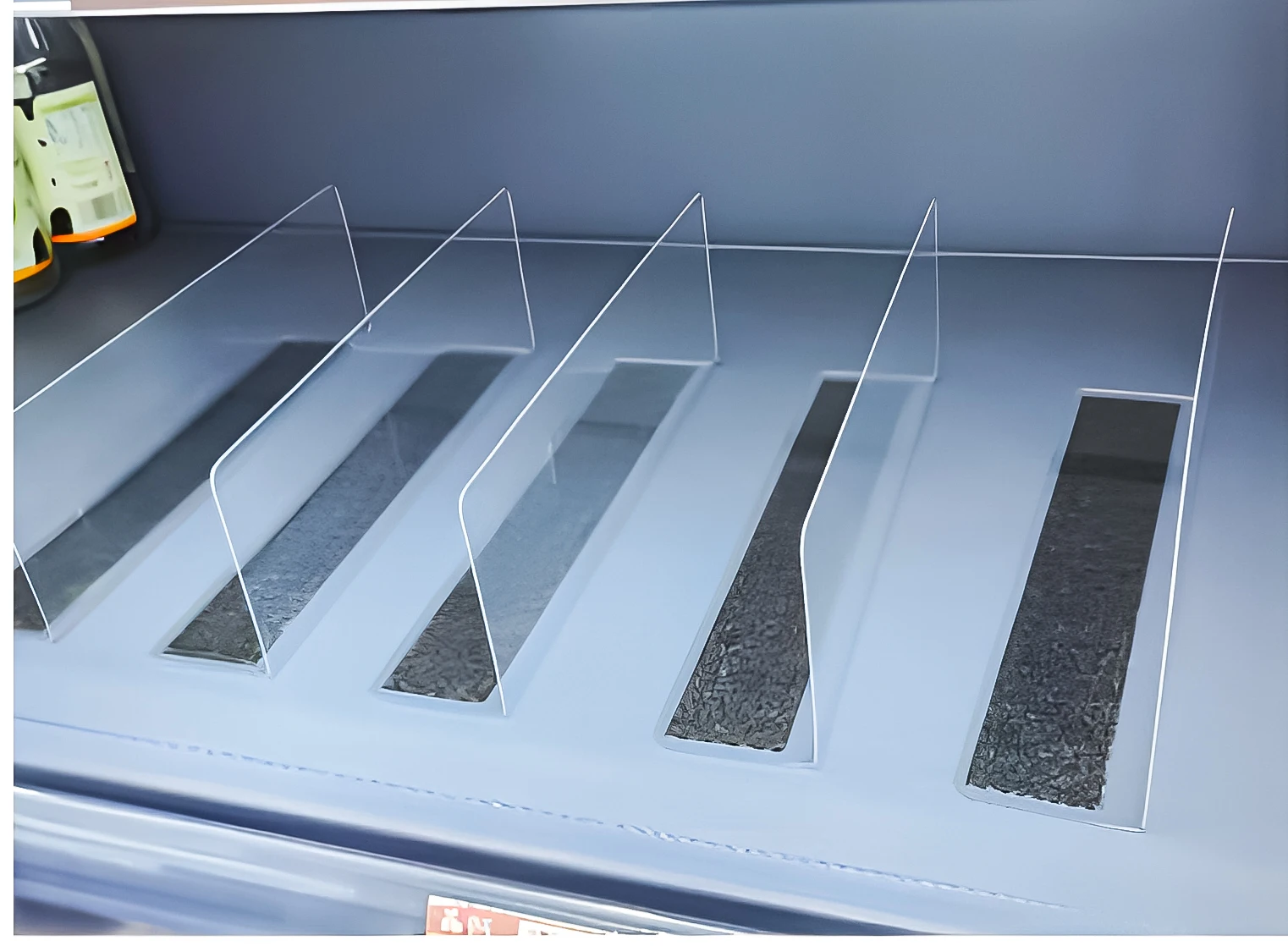 Free Sample Wholesale Clear PVC Shelf Supermarket Store Partition L Shape Shelf Dividers