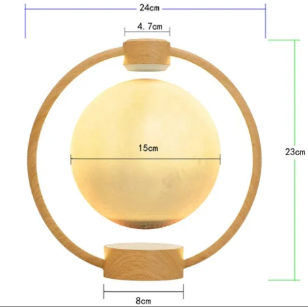 New Invention Reading Night Magnetic Levitation Lamp Led Luxury Moon Table Lamps Birthday Gift Floating Levitate Moon Lamp
