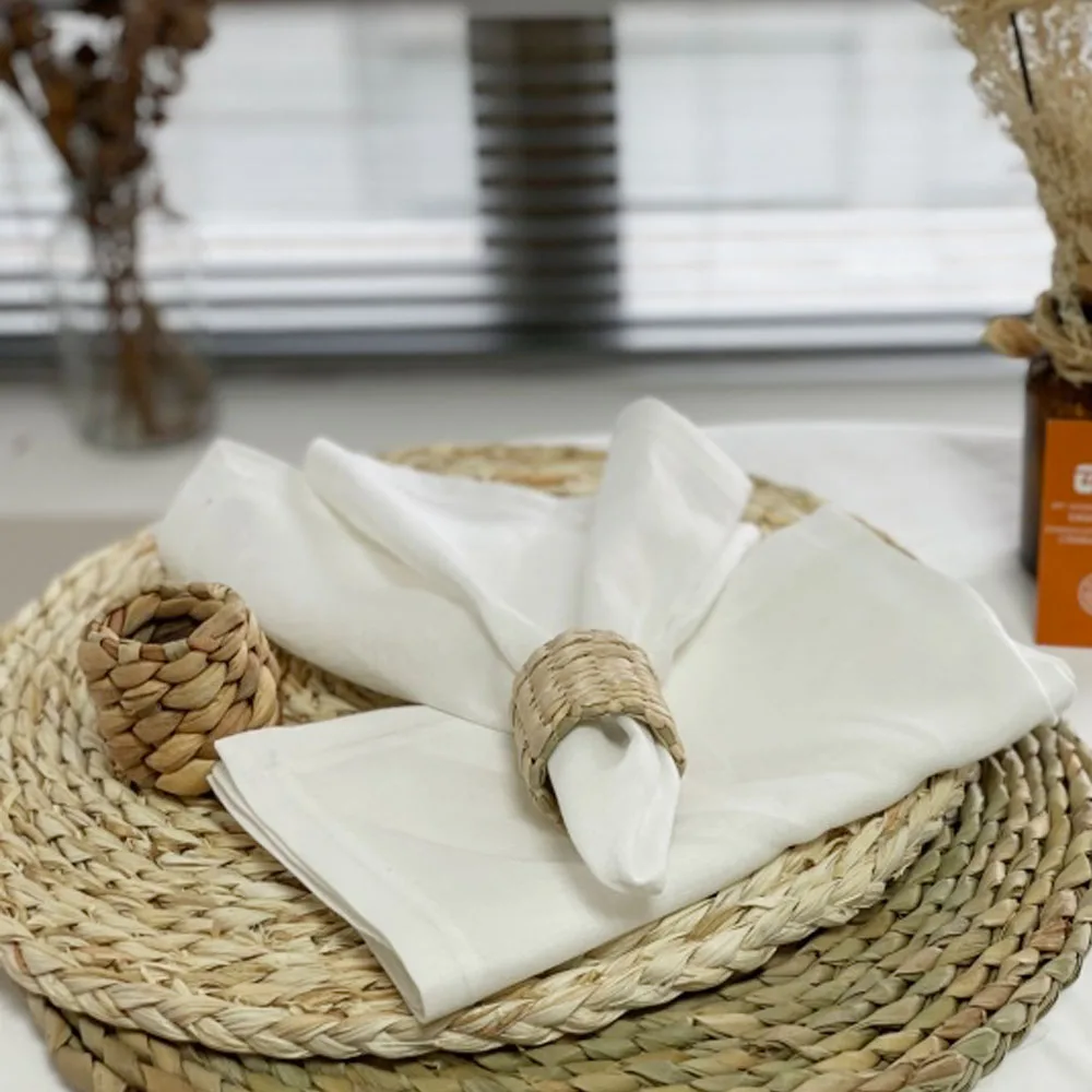 Wholesale hand made Rattan ring napkin holder