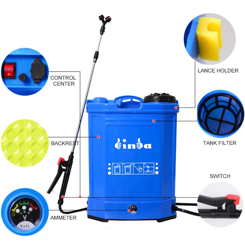 Easy Operation 16L Sprayer parts Agricultural Battery Knapsack Sprayer
