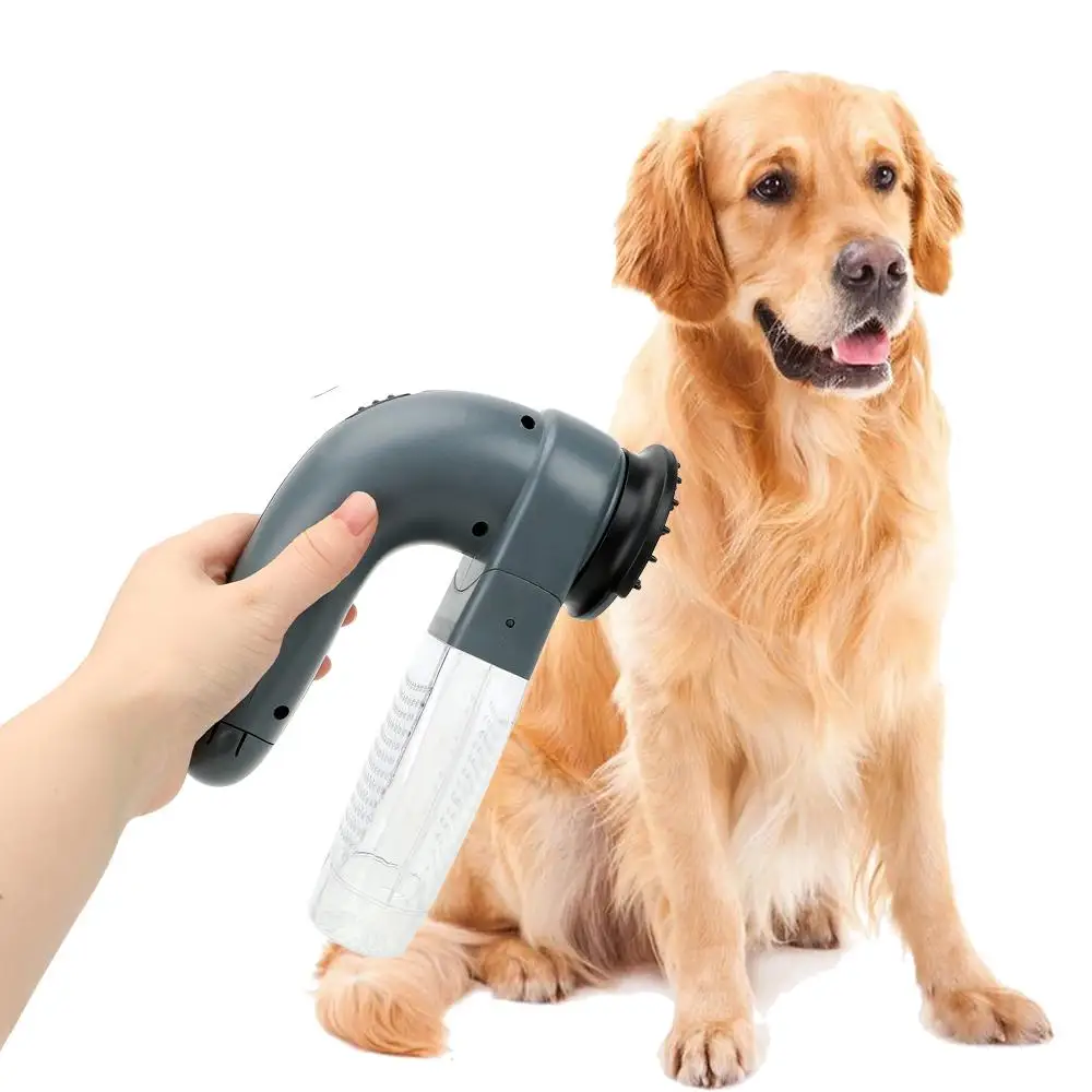 Cat Dog Deshedding Clippers Cat Pet Animals Self-Cleaning Hair Comb Portable Electric Suction Device Grooming Vacuum Fur Cleaner