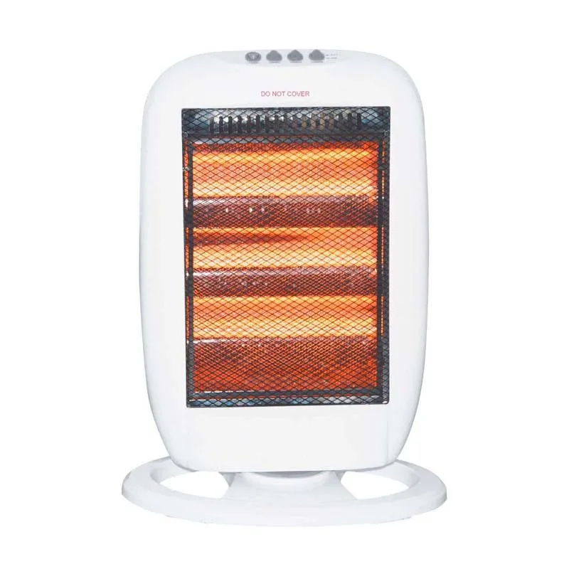 White chauffage electrique 1200W oscillating electric home daewoo halogen heater
