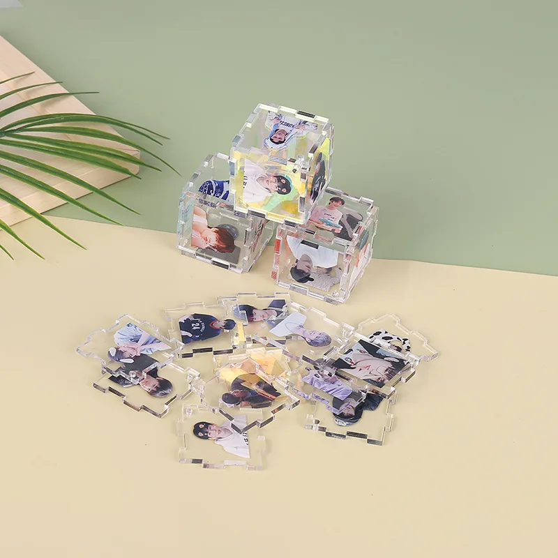Оптовая Продажа Персонализированные Прозрачные акриловые коробки дисплея настраиваемые пластиковые ремесла для головоломки Игрушечная