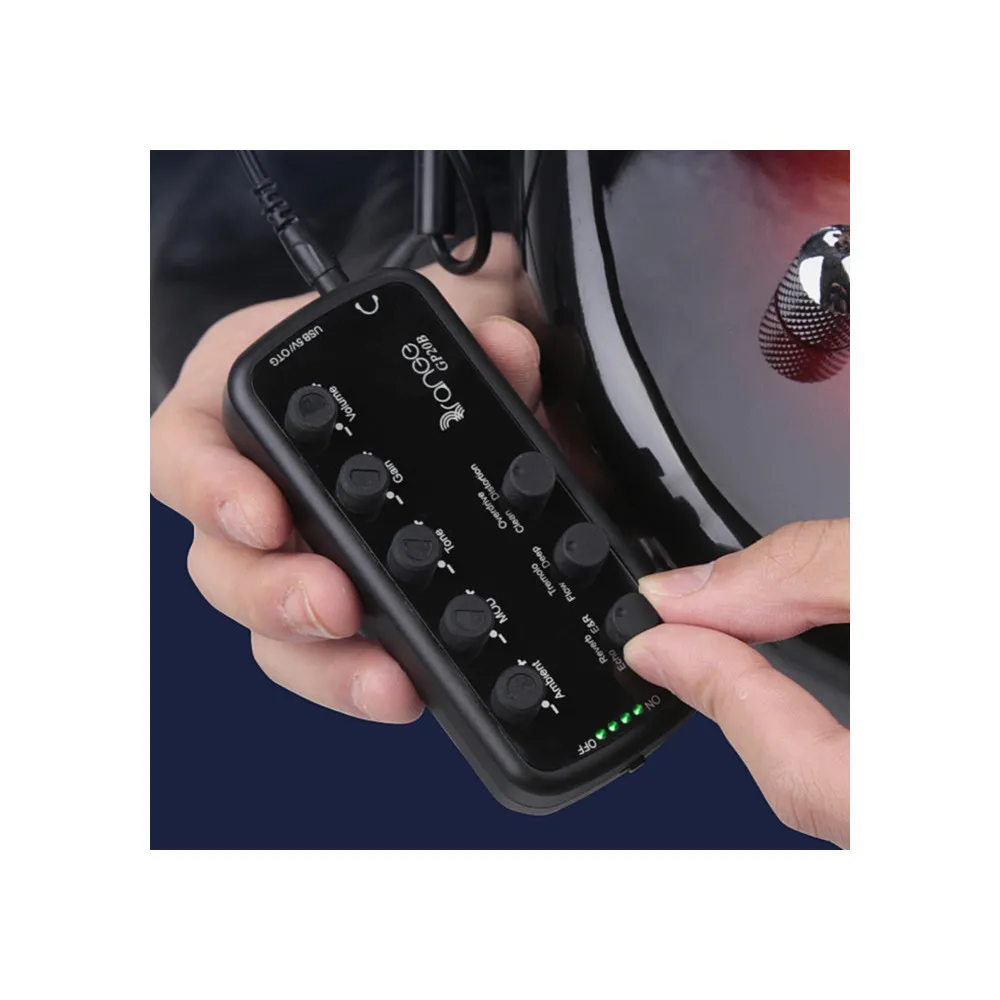 Bass Amplifier Mini Amp Portable Headphone Bass Amplifier Plug and Play for Electric Bass Musical Instrument 3 Built-In Speaker