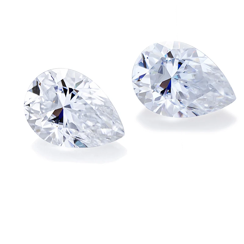 Wholesale Pear Cut Loose Gemstone Moissanite GRA Certificate DEF VVS Moissanite Stones For Engagement Rings