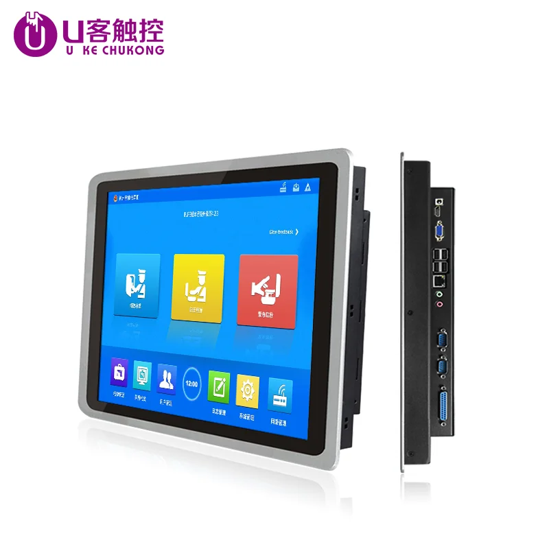 
12.1 Inch Android win7 LED Industrial all-in-one touch screen monitor Panel PC 