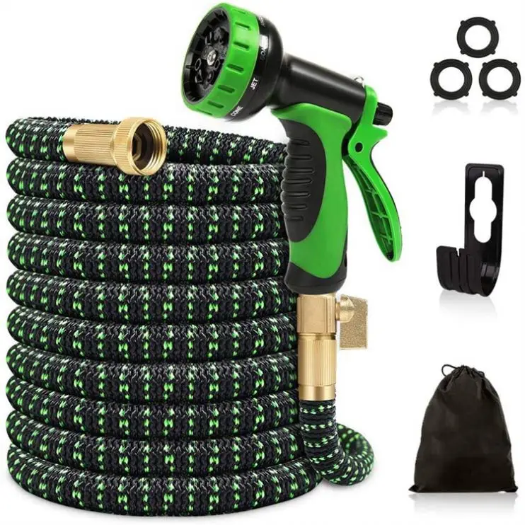 Factory Yod Yognkang Longyingfei 100Ft 50 Feet 100 15M Latex Rubber Brass 50Ft Expandable Garden Water Hose