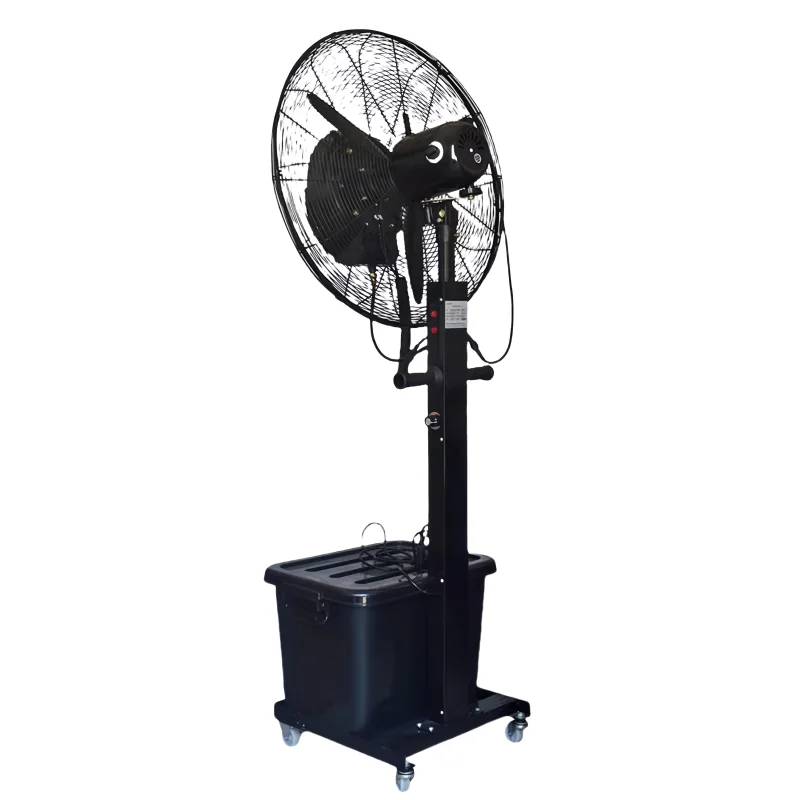 Electric Standing Water Tank Spray Cooling Fan Outdoor Garden Scillating Wall Mount Industrial Mist Fans